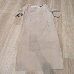 Piazza Sempione Goat Leather Midi Dress Size  46